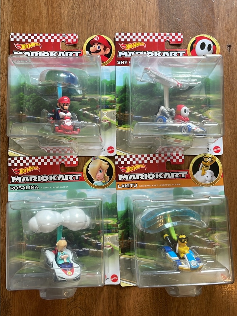 Hot Wheels MarioKart Gliders - Mario, Shy Guy, Rosalina, Lakitu